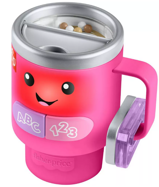0069 - Fisher-Price Laugh & Learn Wake up & Learn Coffee Mug - Pink