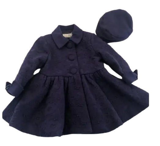 Beau Kids - 9045N - Navy Coat and Hat