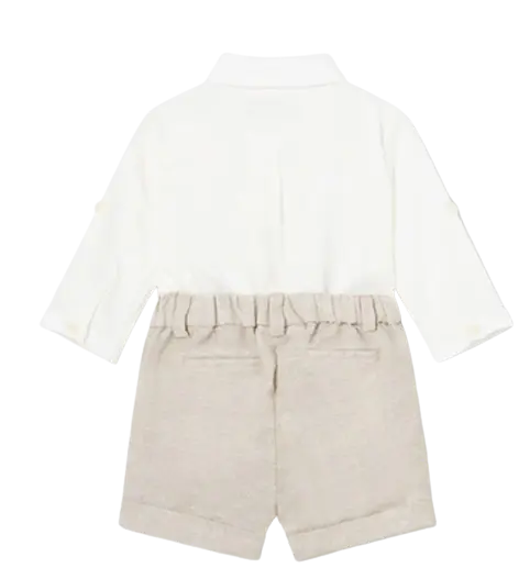 1220 - Mayoral Linen Short Set Cadiz Boutique, Inc.