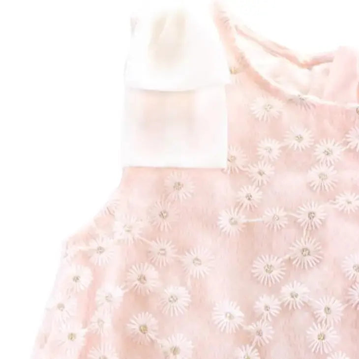 13038 - Floral Embroidered Sheer Dress Cadiz Boutique, Inc.