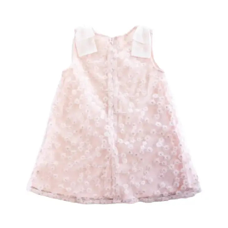 13038 - Floral Embroidered Sheer Dress Cadiz Boutique, Inc.