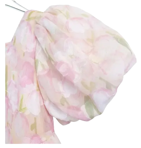 15088 - Doe A Deer Purple English Floral Dress Cadiz Boutique, Inc.