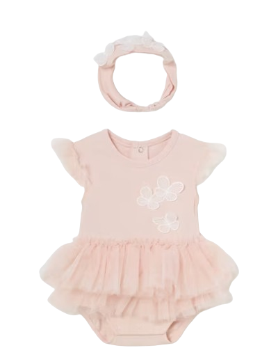 1702 - Mayoral Tutu Romper With Headband
