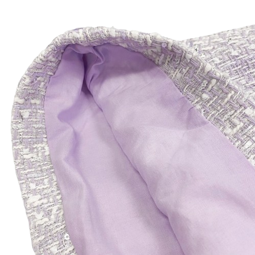 17031 - Pearl Trim Tweed Dress