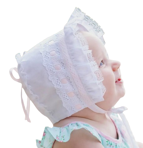 1803 - Pink Ribbon Bonnet