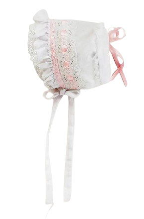 1803 - Pink Ribbon Bonnet