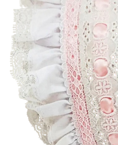 1803 - Pink Ribbon Bonnet