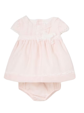 1821 - Mayoral Chiffon Dress And Bloomer Set