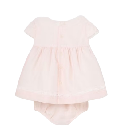 1821 - Mayoral Chiffon Dress And Bloomer Set