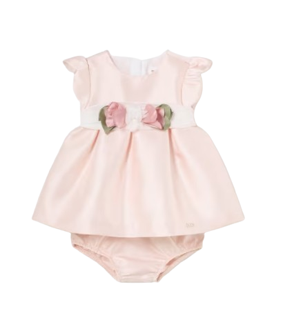 1823 - Mayoral Mikado Dress And Bloomer Set