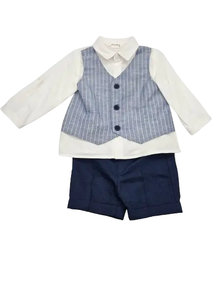 1220 - Mayoral Linen Short Set Cadiz Boutique, Inc.