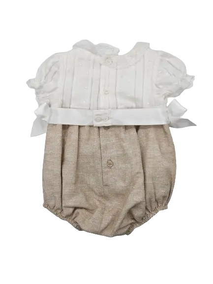 1630 - Mayoral Linen And Lace Onsie Cadiz Boutique, Inc.