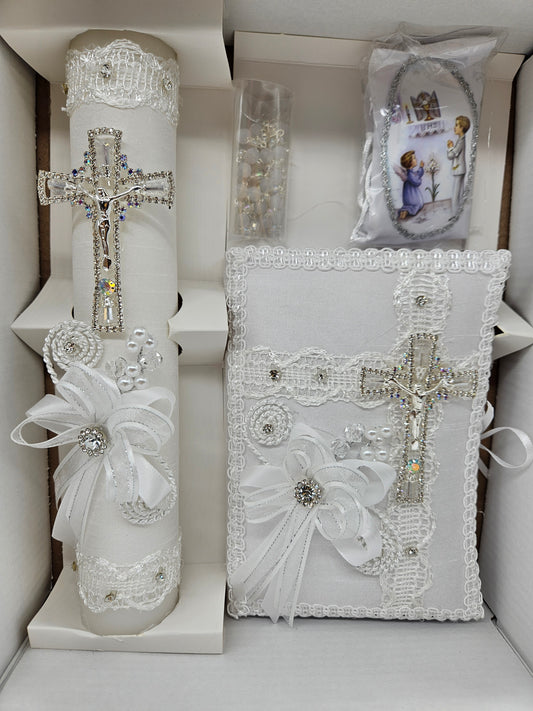 HABI12 - Communion Candle Set - Boy