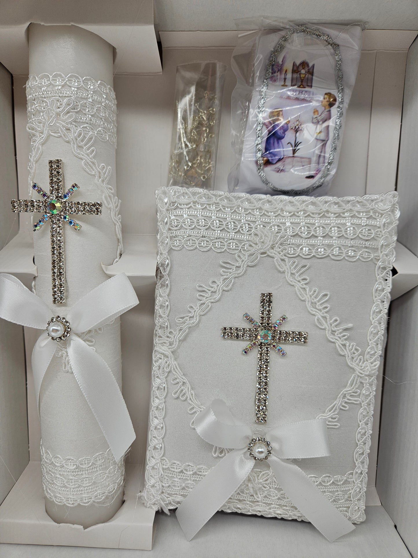 HABI15 - Communion Candle Set - Boy