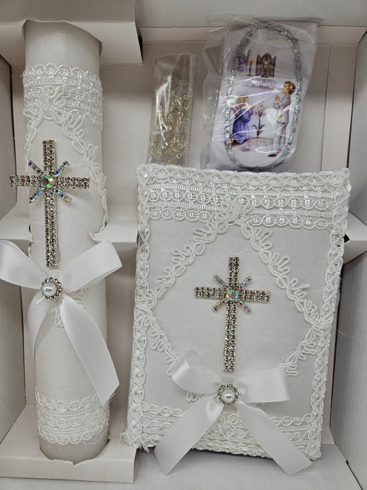 HABI15 - Communion Candle Set - Boy