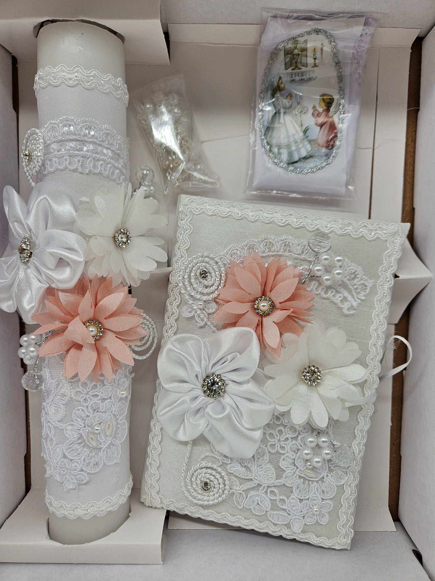 HABI16 - Communion Candle Set - Girl