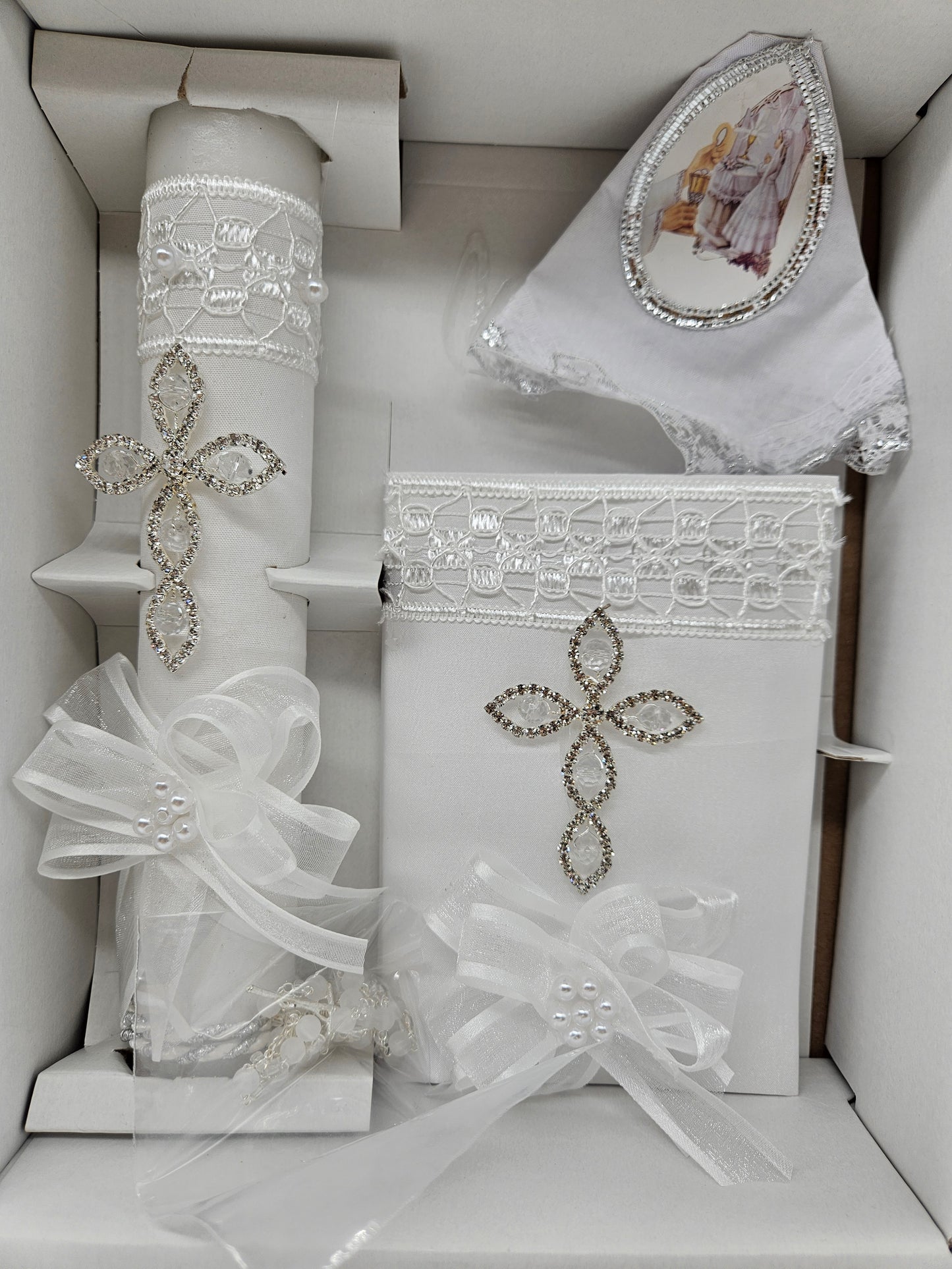 HABI17 - Communion Candle Set - Girl