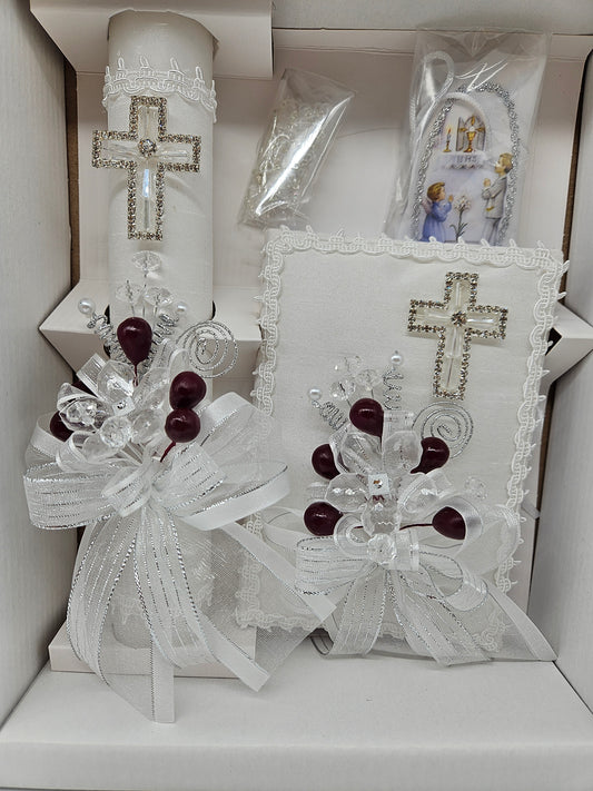 HABI18 - Communion Candle Set - Boy