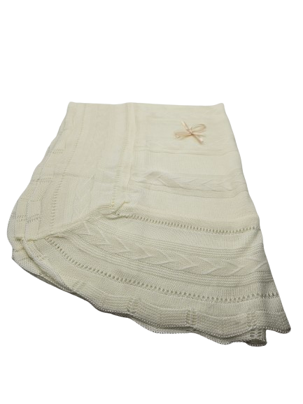 KNB3 - Knit Blanket - Ivory