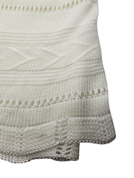 KNB3 - Knit Blanket - Ivory