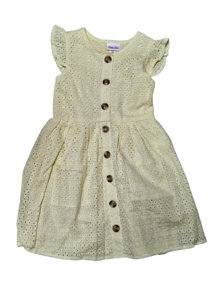 LLY1 - Yellow Dress with Straw Purse