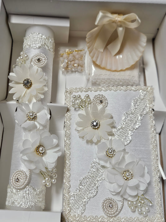 HB48- Baptism Candle Set