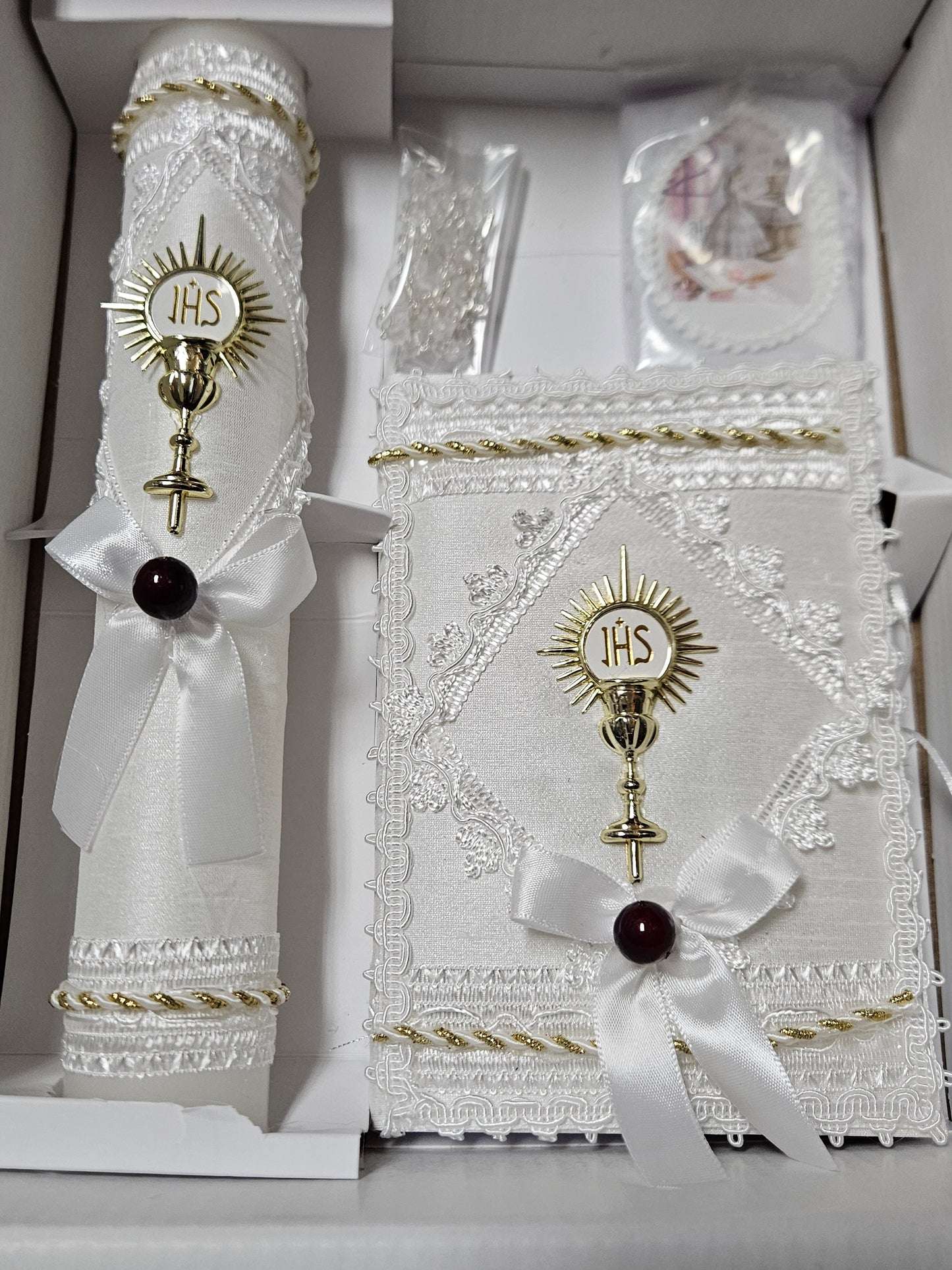 HB52- Baptism Candle Set