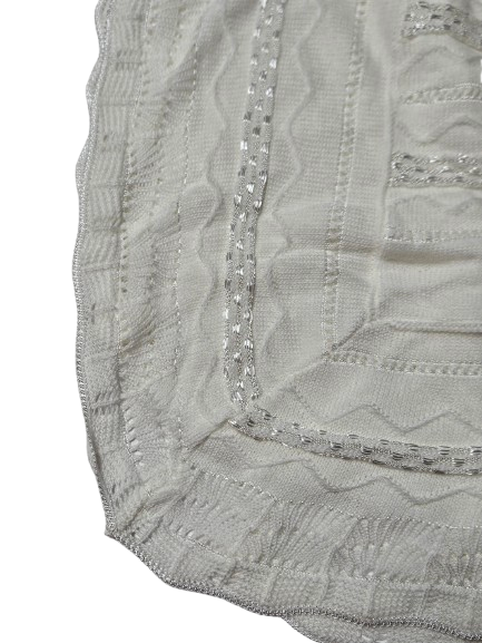 KNTBK49 - Knit Blanket (Ivory)