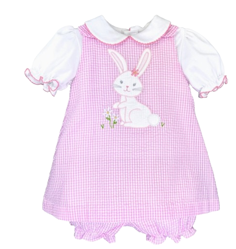 2218 - Dress with Bunny Applique