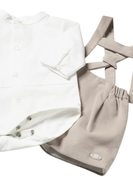 2248 - Newborn Bodysuit and Dungarees Set