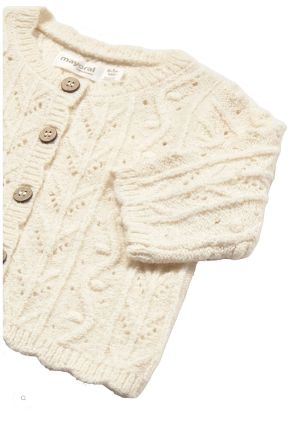 2301 - Newborn Girl Knit Cardigan (Mayoral)6