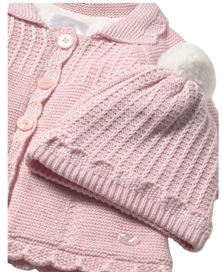 2412P - Newborn Girl Knit Coat with Hood (Mayoral)