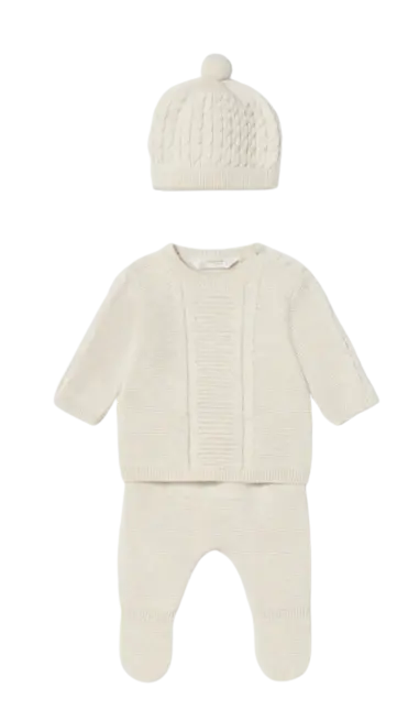 2507M - Mayoral 3-Piece Knit Set Milk Cadiz Boutique, Inc.