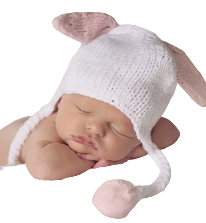 260P - Hugbunny Pink Beanie Hat