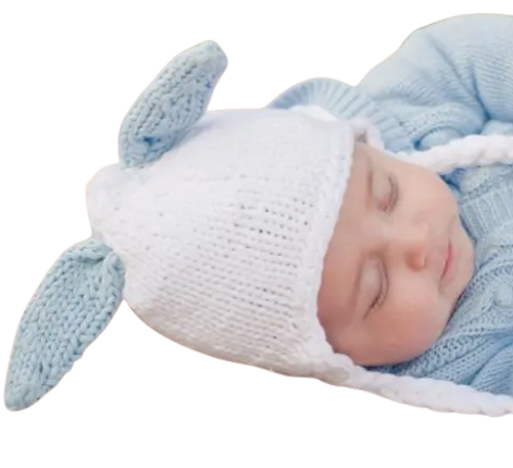 260L - Hugbunny Blue Beanie Hat