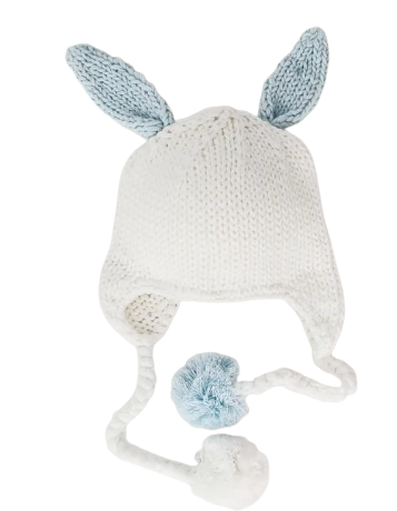 260L - Hugbunny Blue Beanie Hat