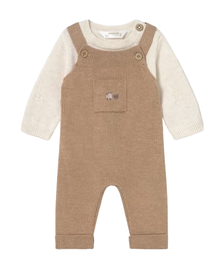 2646B - Newborn Boy 2-Piece Dungaree Set (Mayoral)