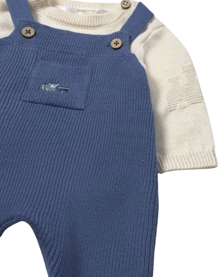 2646 - Newborn Boy 2-Piece Dungaree Set (Mayoral)