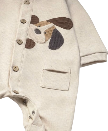 2731 - Newborn Boy Embroidered Applique One Piece (Mayoral)
