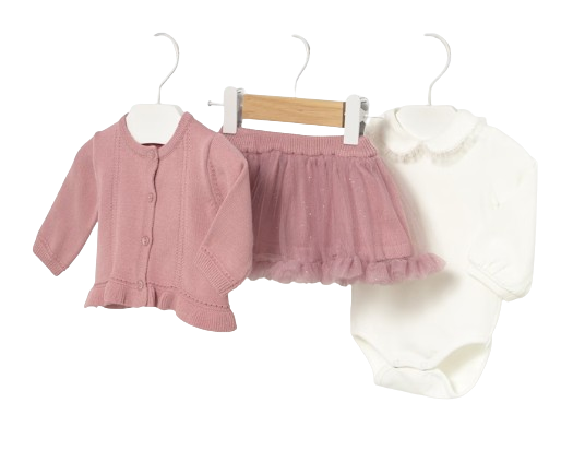 2830 -Newborn Girl 3-Piece Set (Mayoral)