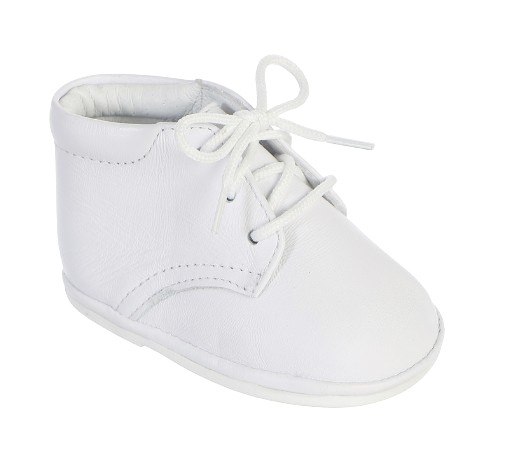 TTS304 - Baby Boy's Leather Hi-Top Baptism Shoes