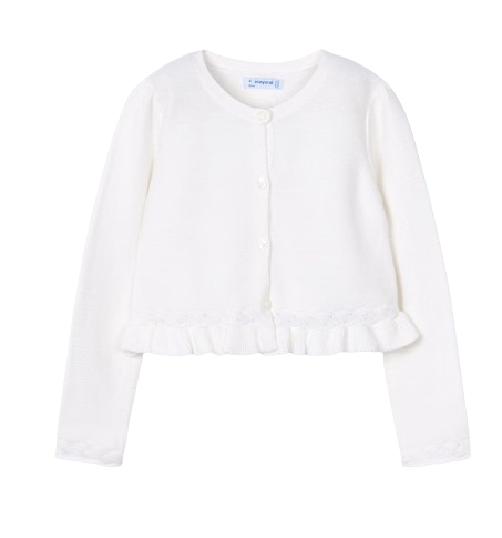 3374 - Knit Cardigan with Braided Details