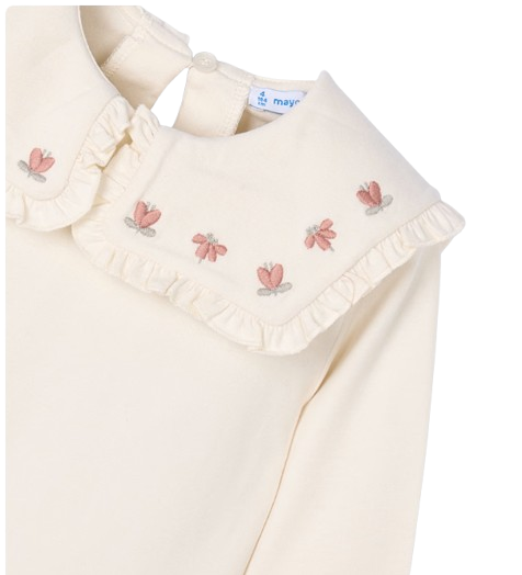 4134 - Girl Ruffled Collar Top (Mayoral)