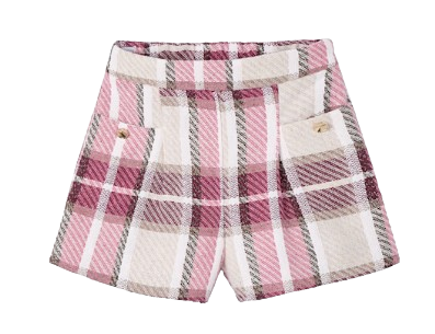 4225 - Girl Plaid Shorts (Mayoral)