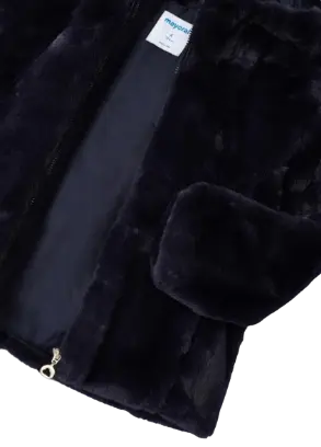 4407 - Mayoral Faux Fur Hooded Coat Cadiz Boutique, Inc.