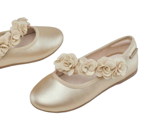 44465- Girl Flower Mary Janes