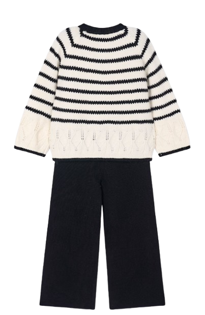 4582 - Girl Striped Sweater and Pants Set (Mayoral)