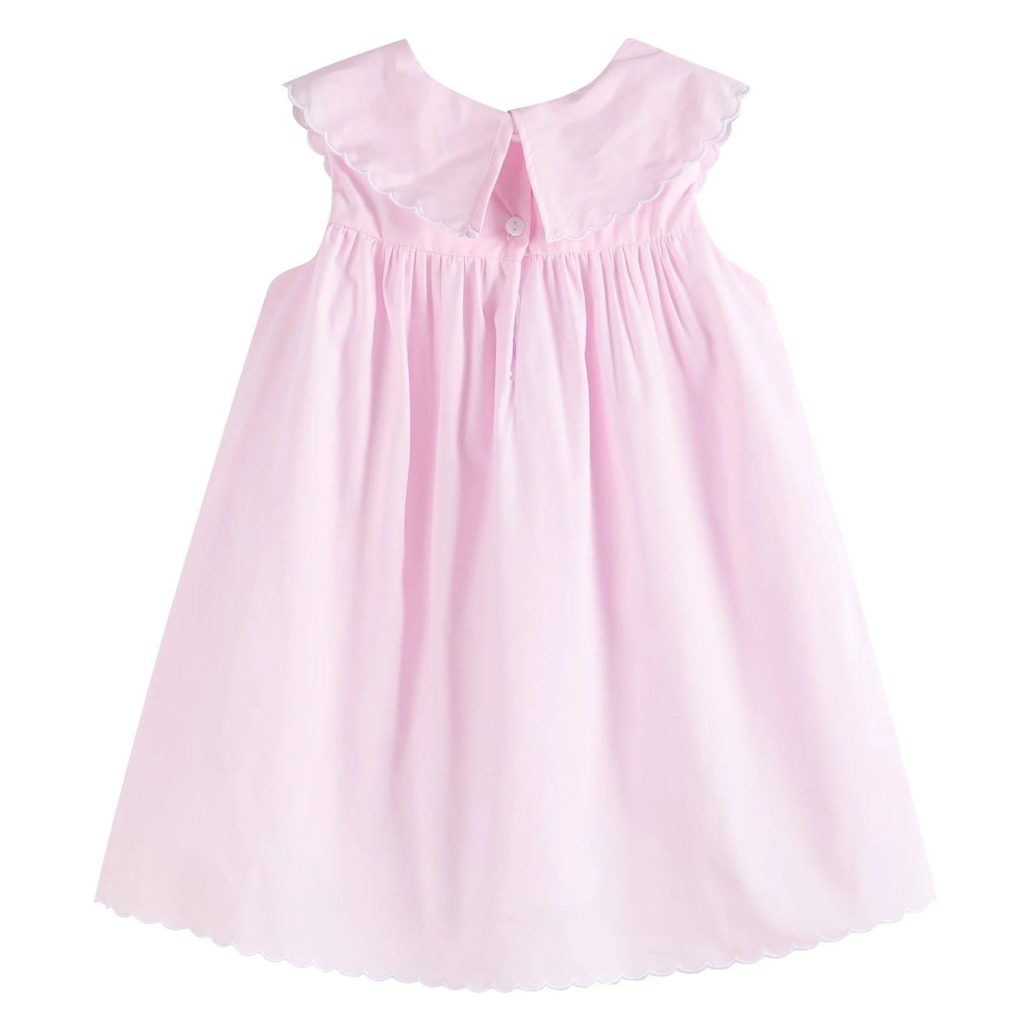 47318 - Pink Easter Applique Dress