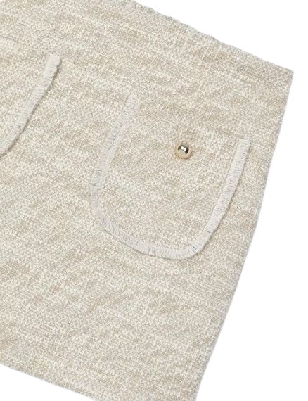 4908 - Falda pantalón de tweed para niña