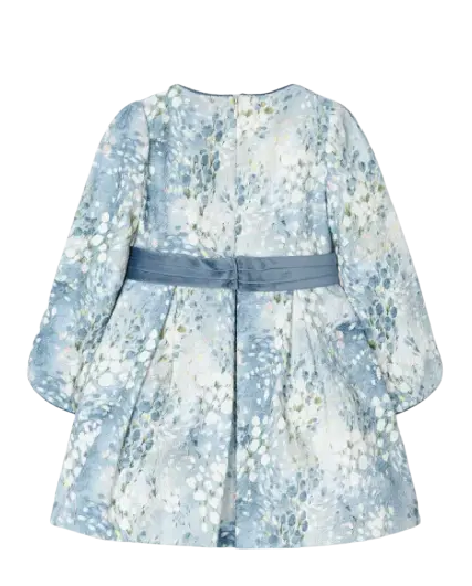 4913 - Mayoral Belted Jacquard Dress Cadiz Boutique, Inc.